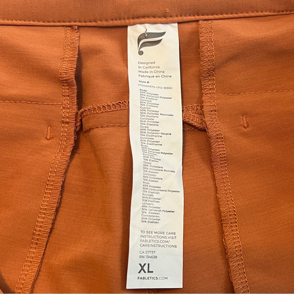 Fabletics Women's Rust / Orange Lightweight Athle… - image 8